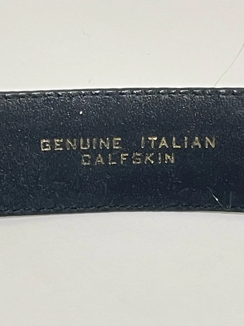 Vintage Vicenza Genuine Italian Calfskin Croc Embossed Belt Ornate Buckle Sz 28